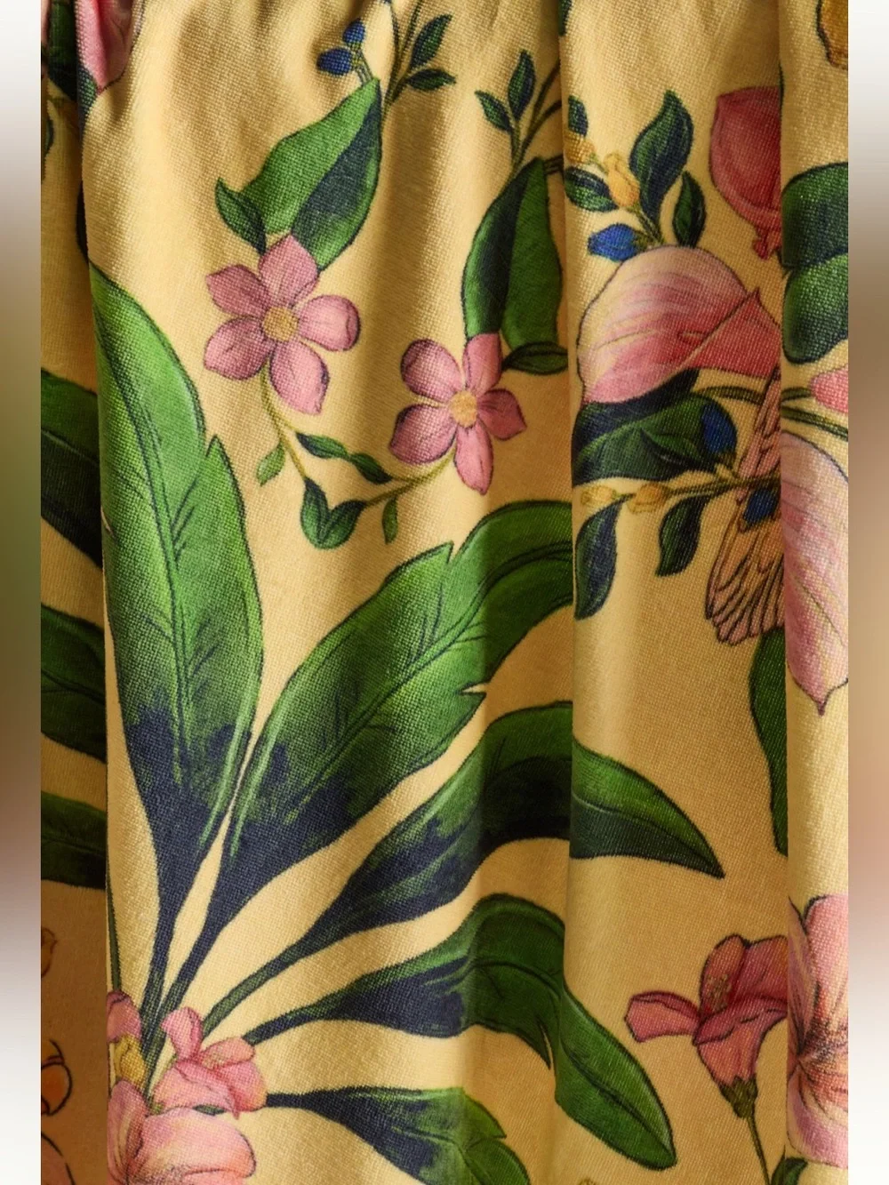 NWT Farm Rio x Anthropologie Printed Beach Towel in Yellow